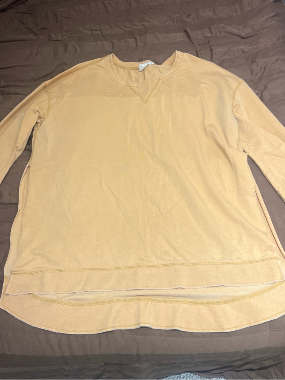 Light Mustard Long Sleeve Pullover